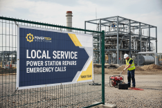 Power Station Technicians Mesh Banners