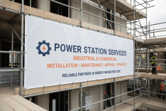 Power Station Technicians Scaffold Banners