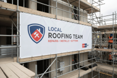 Roofers Scaffold Banners