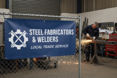 Steel Fabricators & Welders Banner Printing