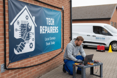 Tech Repairers Banner Printing