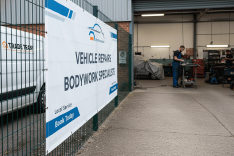 Vehicle Body Repairers Mesh Banners