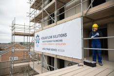 Water Treatment Technicians Scaffold Banners