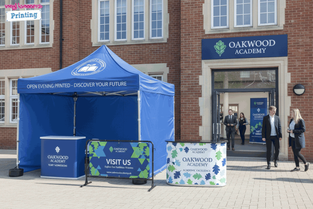 Academy School Outdoor Banner Stands