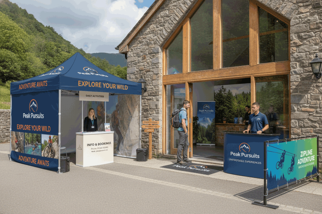 Adventure Activity Centre Outdoor Banner Stands