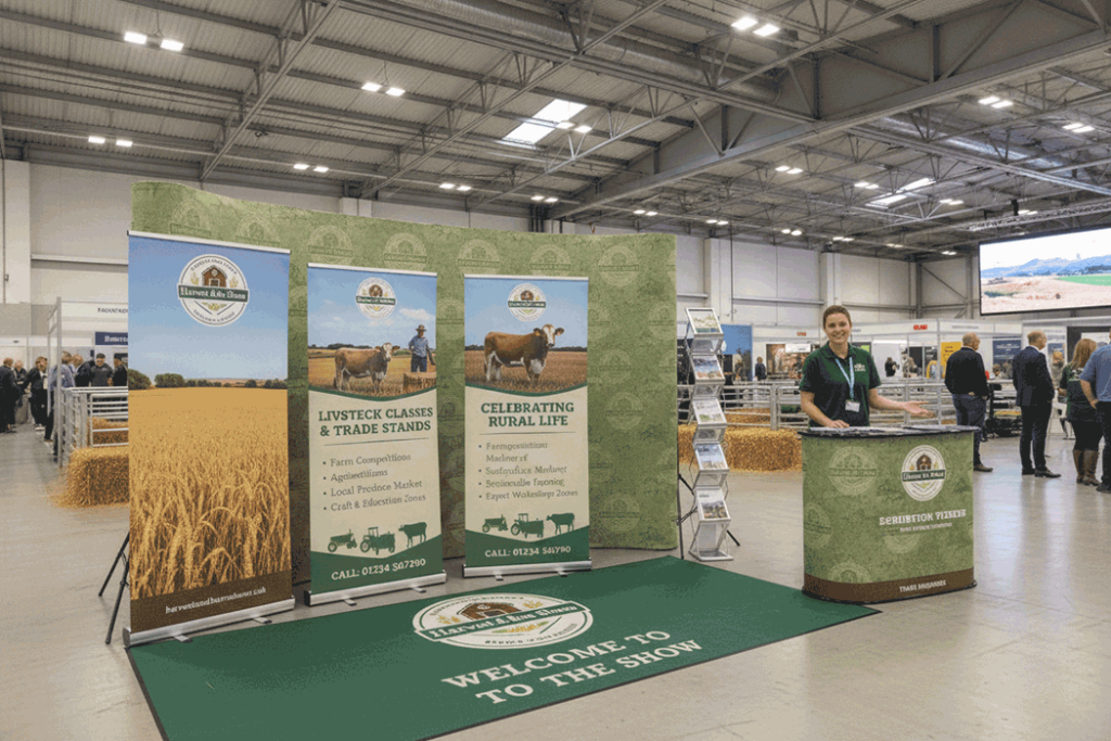 Agricultural Show Indoor Banner Stands