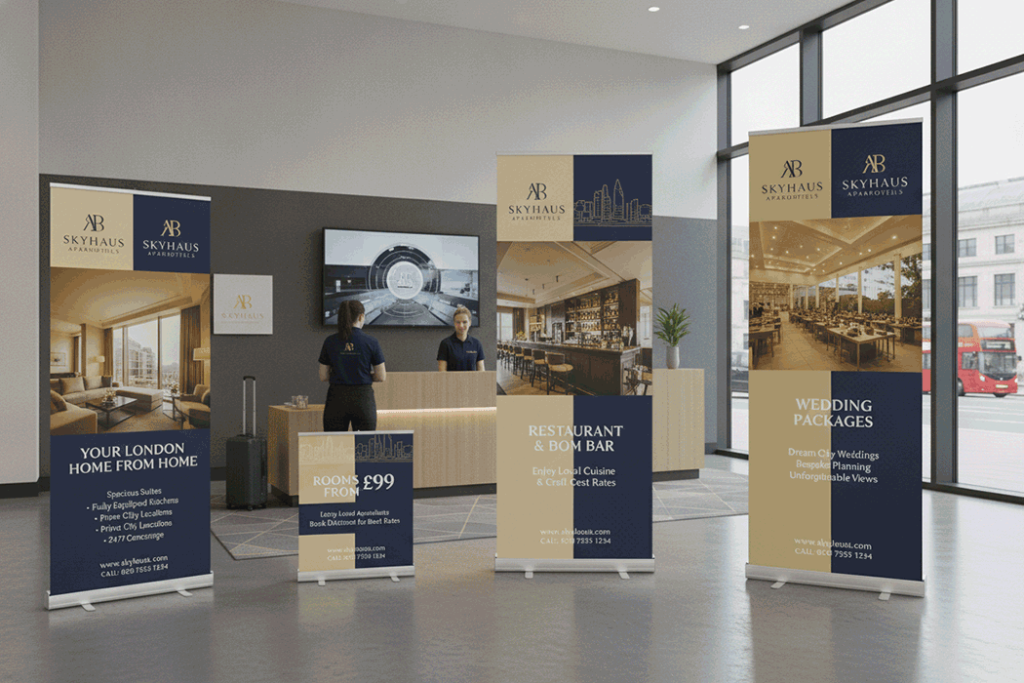 Aparthotel Indoor Banner Stands
