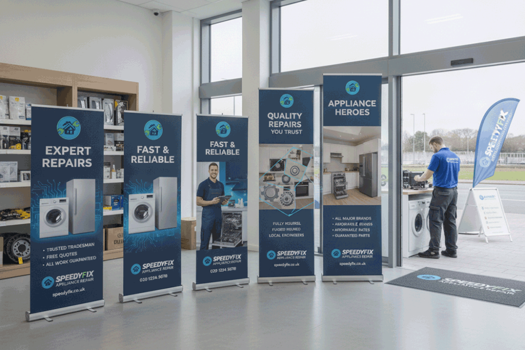 Appliance Repair Indoor Banner Stands