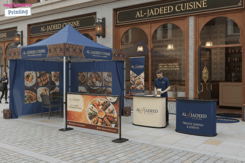 Arabic Restaurant Outdoor Banner Stands