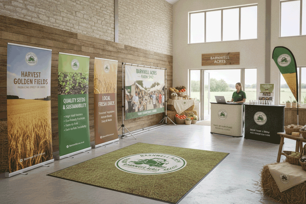 Arable Farm Indoor Banner Stands