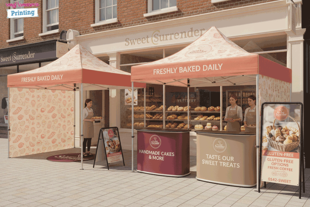 Bakery & Dessert Shop Outdoor Banner Stands