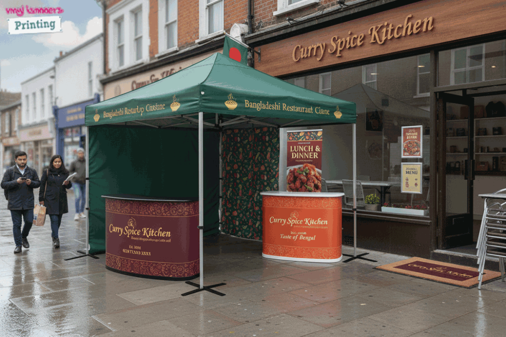Bangladeshi Restaurant Outdoor Banner Stands
