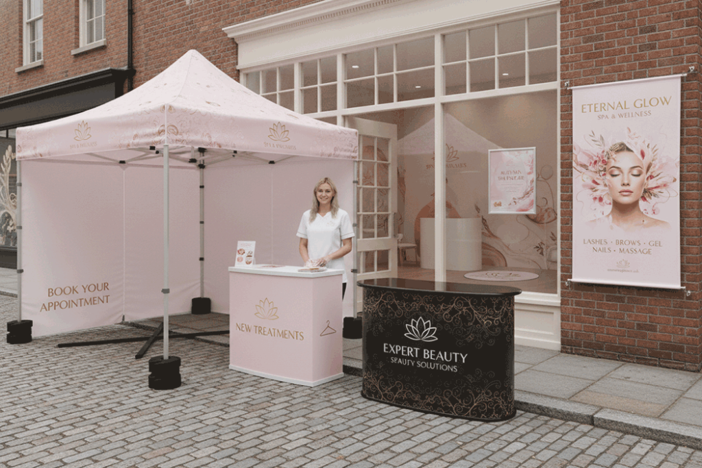 Beauty Salon Outdoor Banner Stands
