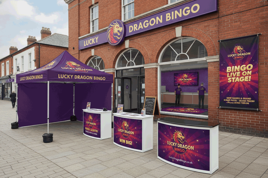Bingo Hall Outdoor Banner Stands