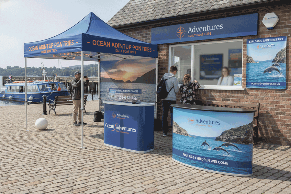 Boat Tour Outdoor Banner Stands