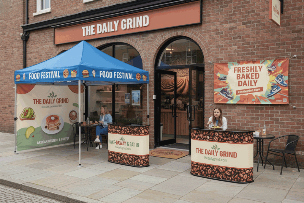 Brunch Cafe Outdoor Banner Stands
