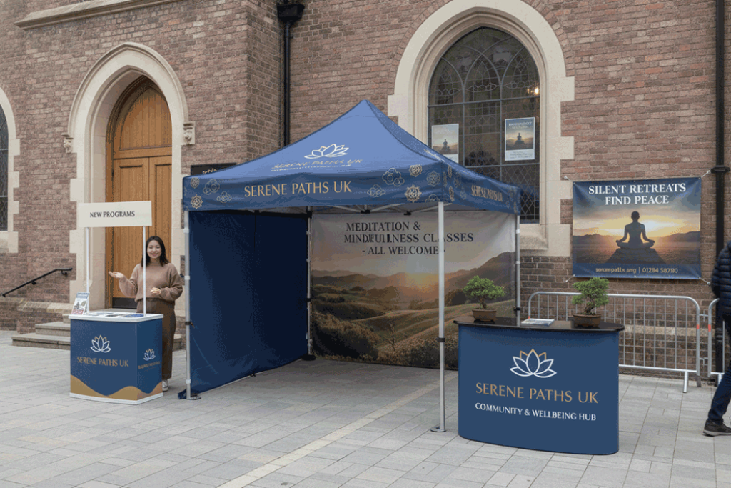 Buddhist Centre Outdoor Banner Stands