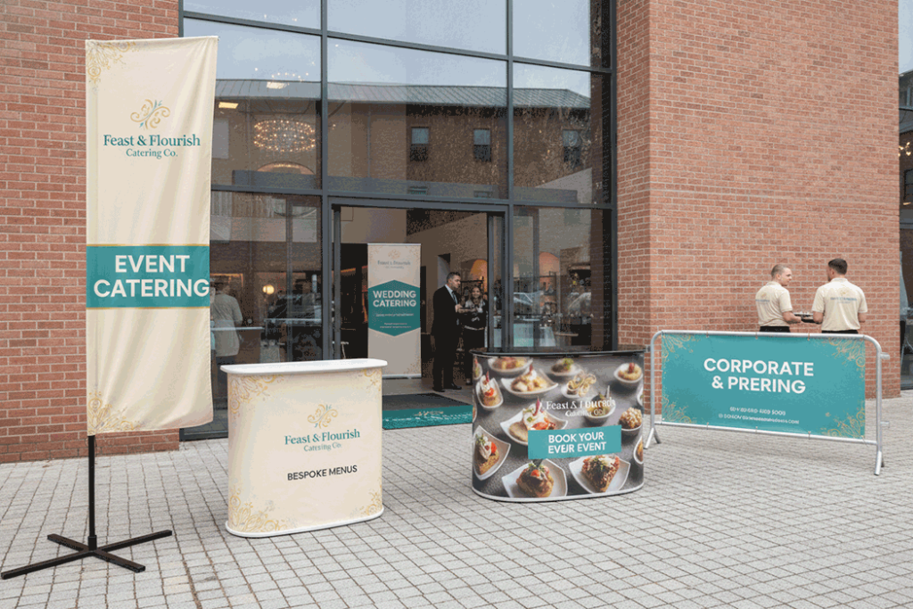 Buffet Catering Outdoor Banner Stands