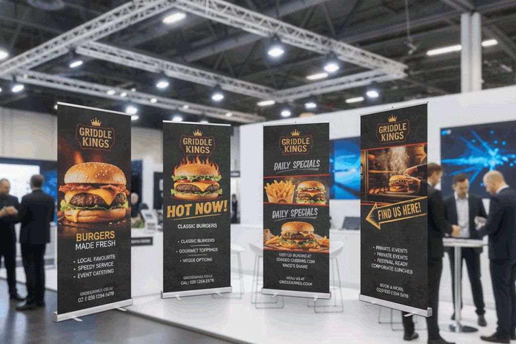 Burger Van Indoor Banner Stands