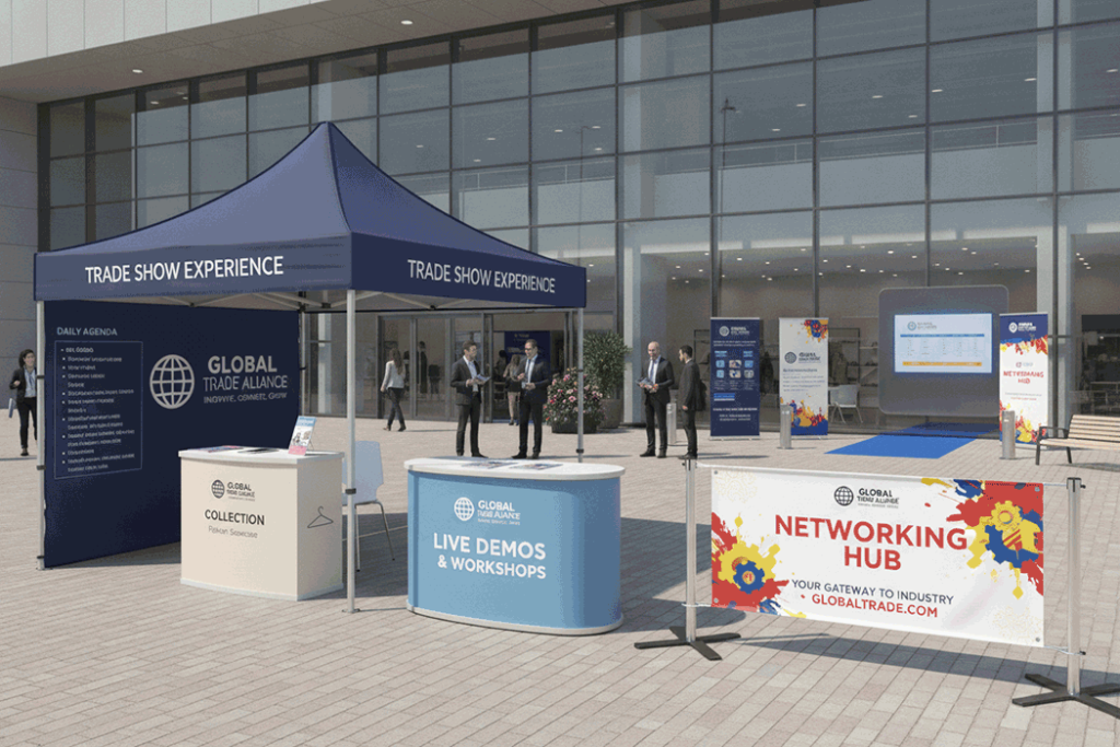 Business Expo Outdoor Banner Stands