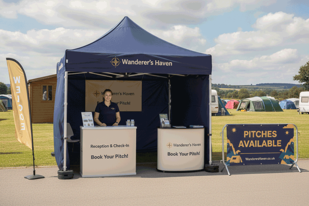 Campsite Outdoor Banner Stands