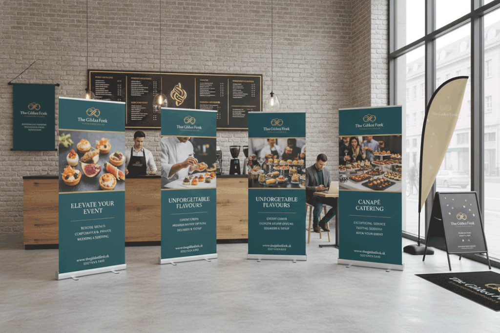 Canape Catering Indoor Banner Stands