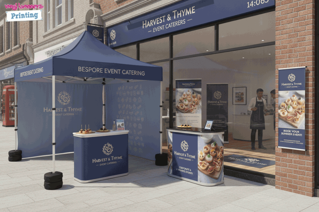 Canape Catering Outdoor Banner Stands