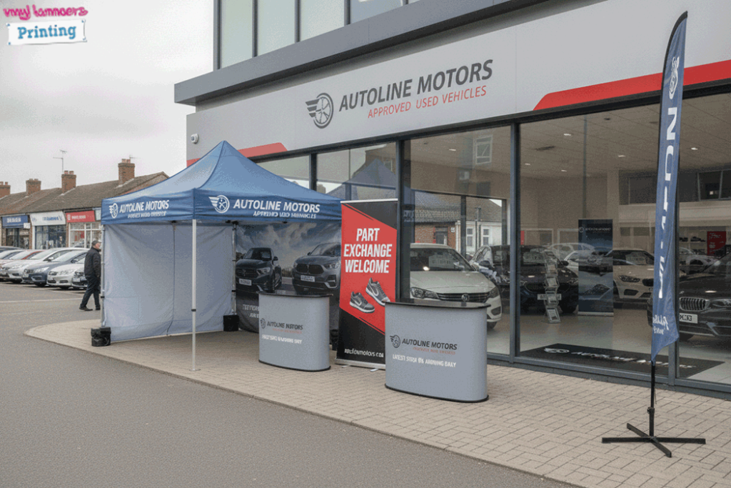 Car Dealer Outdoor Banner Stands