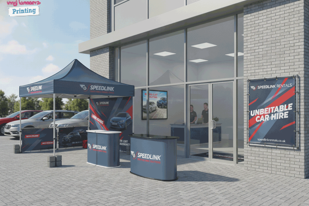 Car Rental Outdoor Banner Stands