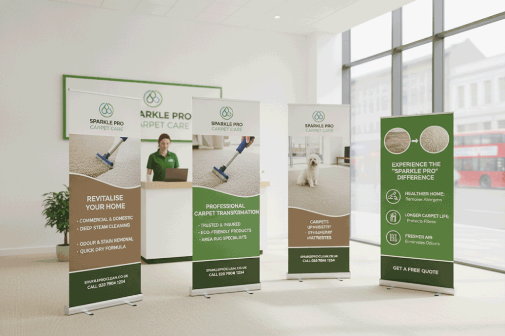 Carpet Cleaning Indoor Banner Stands