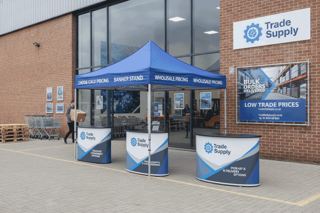 Cash & Carry Outdoor Banner Stands