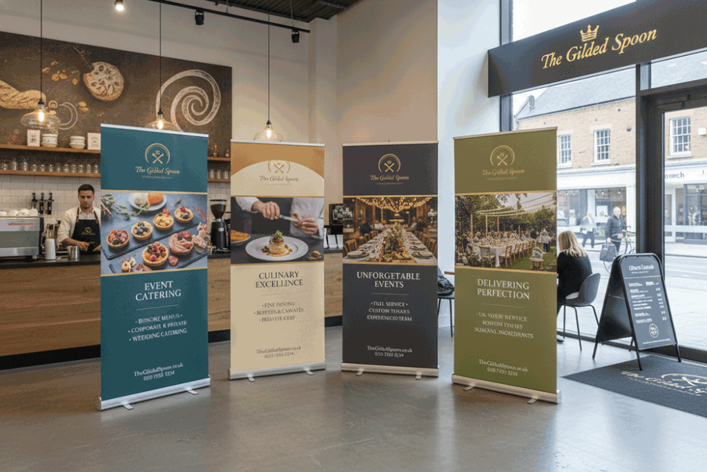 Catering Indoor Banner Stands