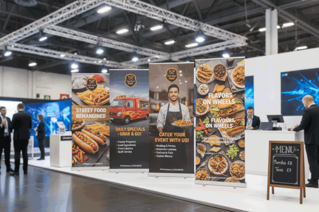 Catering Van Indoor Banner Stands
