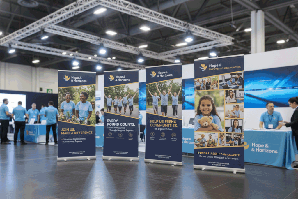 Charity Event Indoor Banner Stands