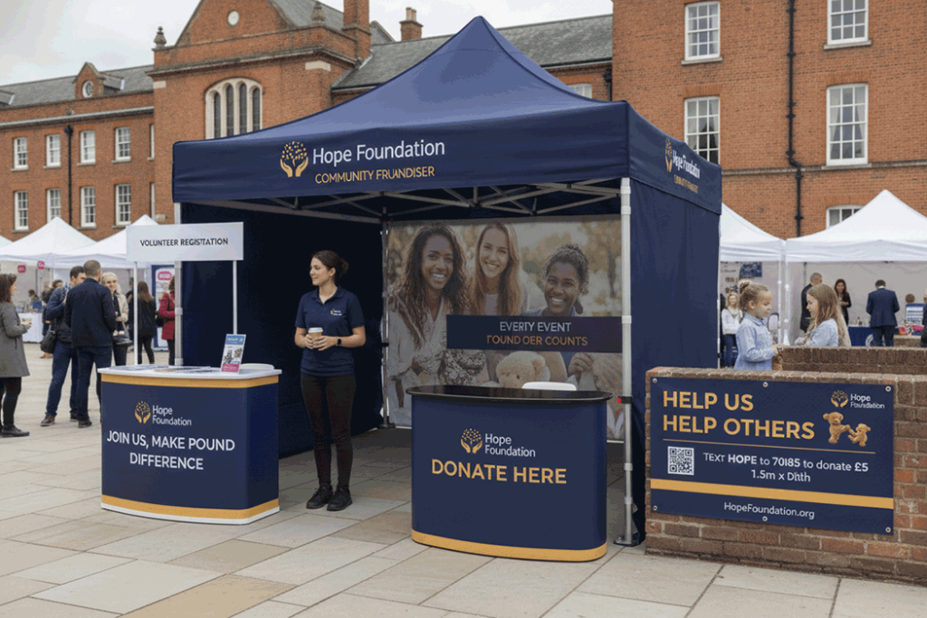 Charity Event Outdoor Banner Stands