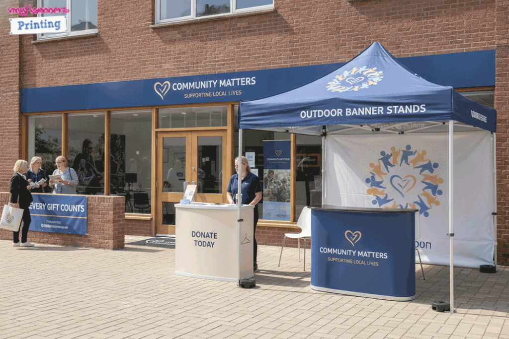 Charity Outdoor Banner Stands