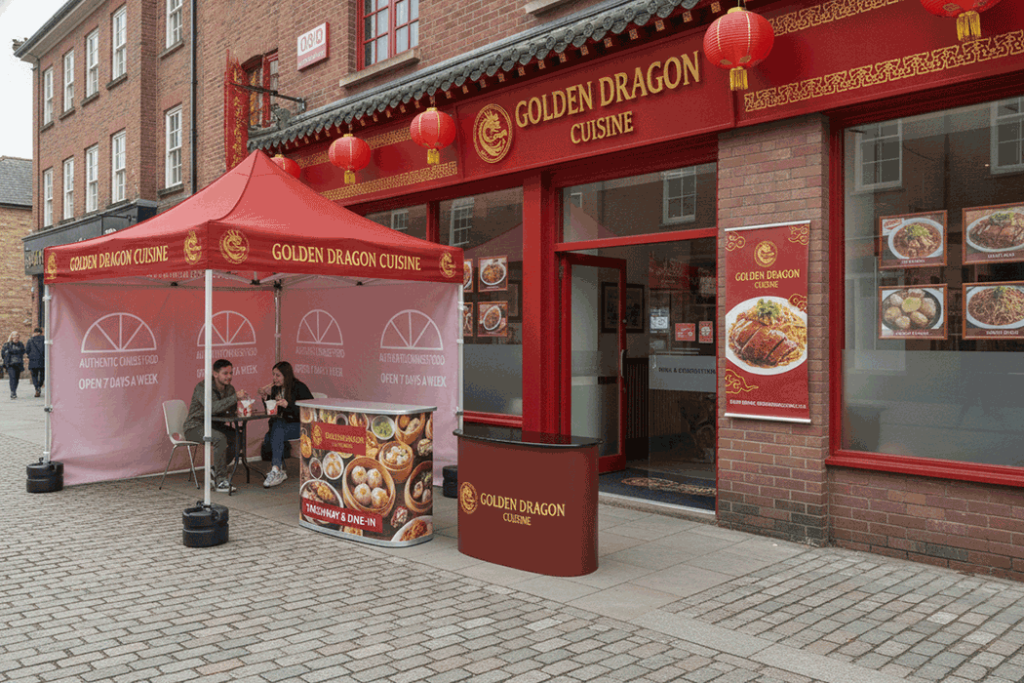 Chinese Restaurant Outdoor Banner Stands