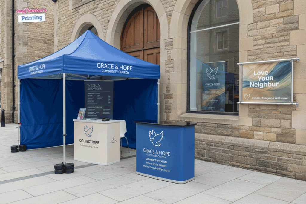 Church Outdoor Banner Stands