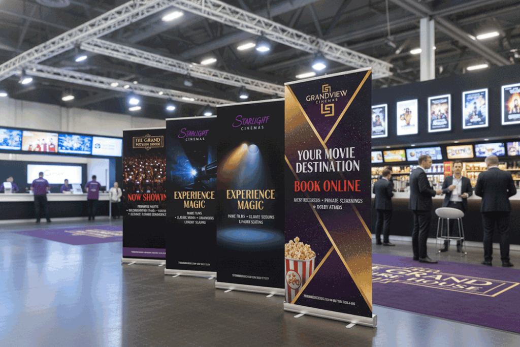 Cinema Indoor Banner Stands