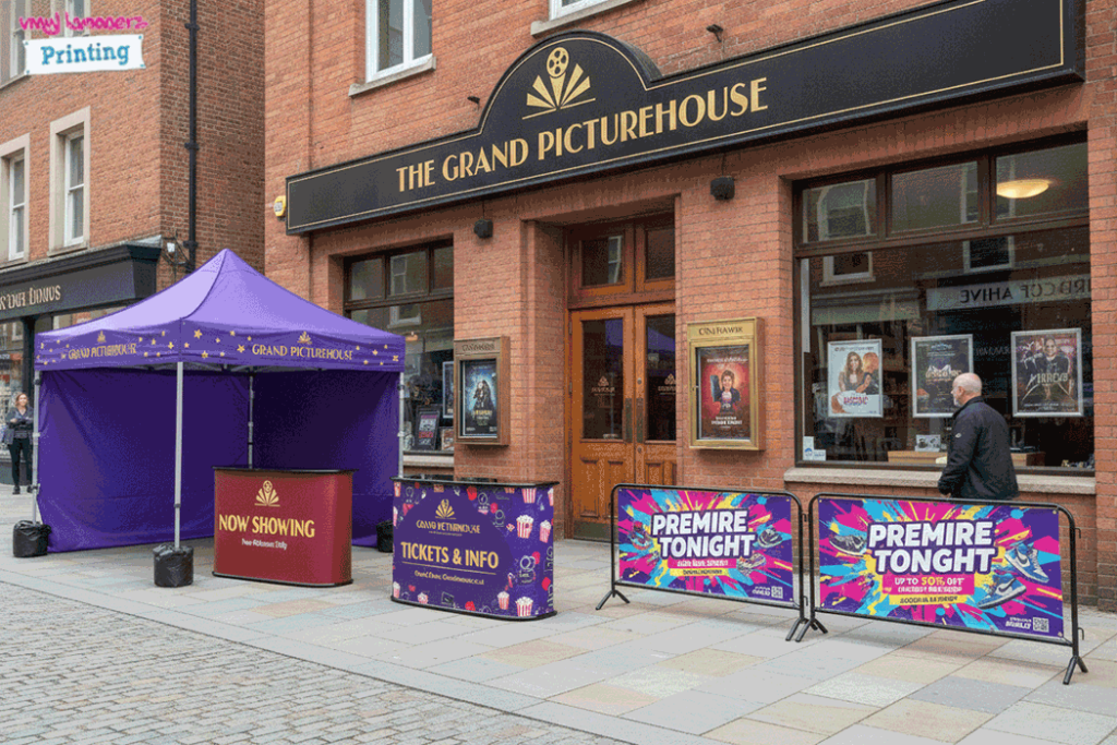 Cinema Outdoor Banner Stands