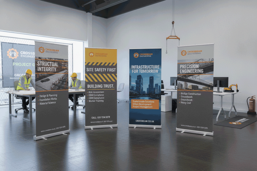 Civil Engineering Indoor Banner Stands
