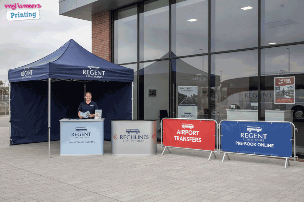 Coach Hire Outdoor Banner Stands