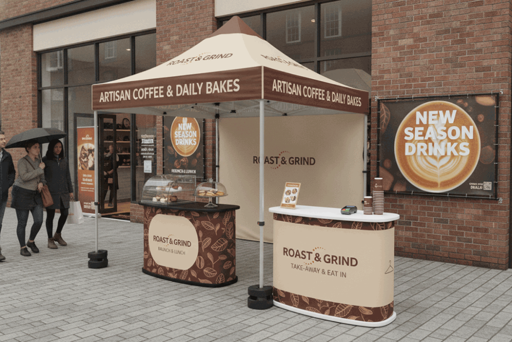 Coffee Bar Outdoor Banner Stands