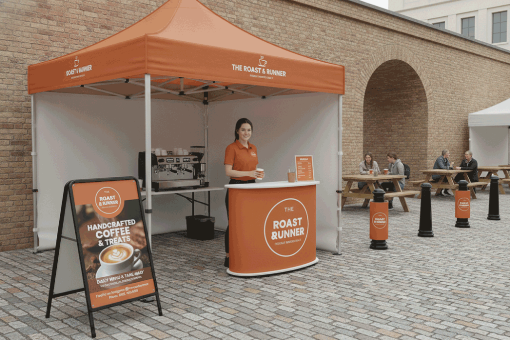 Coffee Stall Outdoor Banner Stands