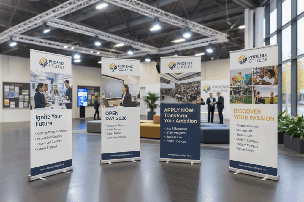 College Indoor Banner Stands