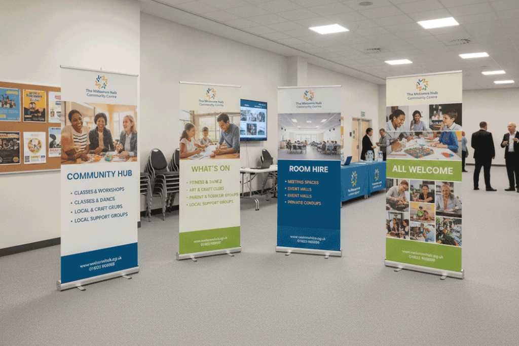Community Centre Indoor Banner Stands