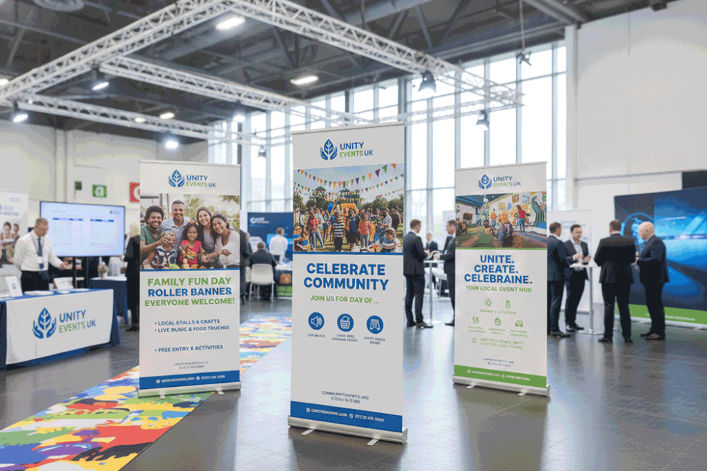 Community Event Indoor Banner Stands