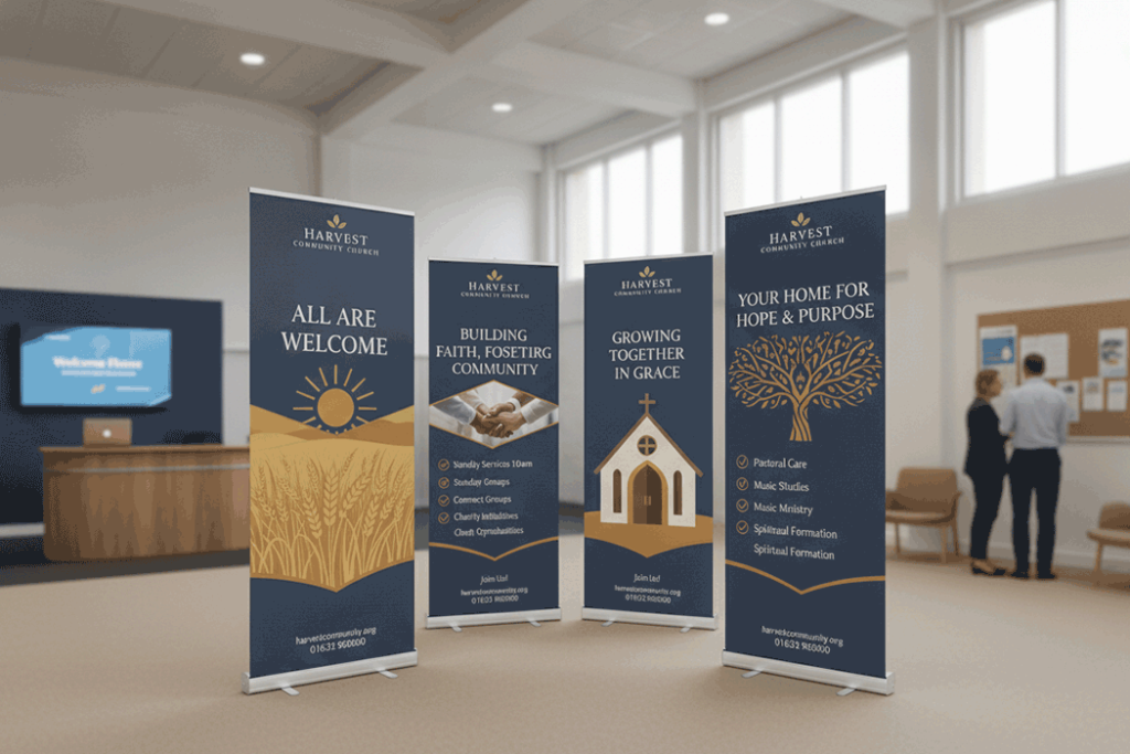 Community Faith Event Indoor Banner Stands