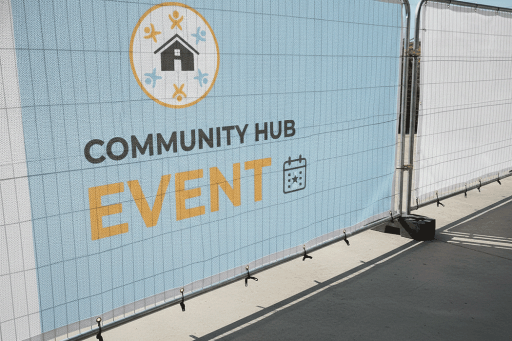 Faith Organisation Mesh Banner Printing