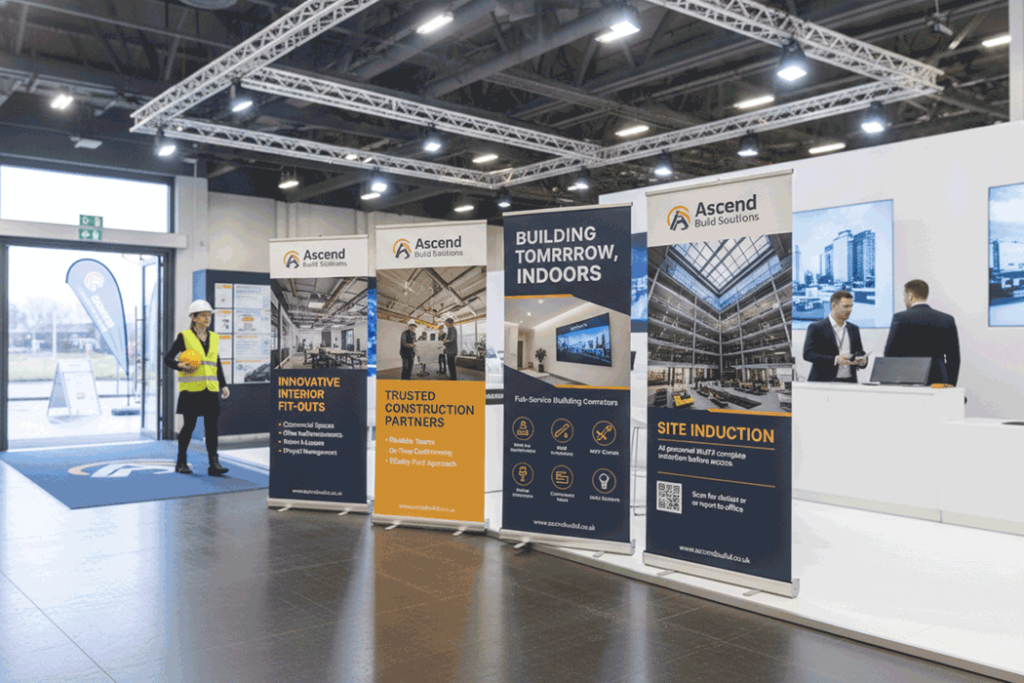 Construction Indoor Banner Stands